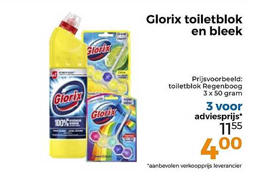 Glorix toiletblok en bleek
