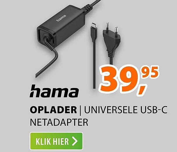 hama OPLADER | UNIVERSELE USB-C NETADAPTER
