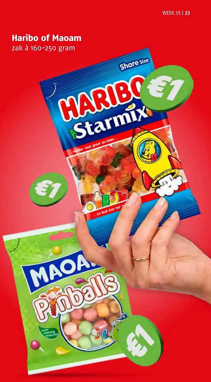 Haribo of Maoam zak à 160-250 gram
