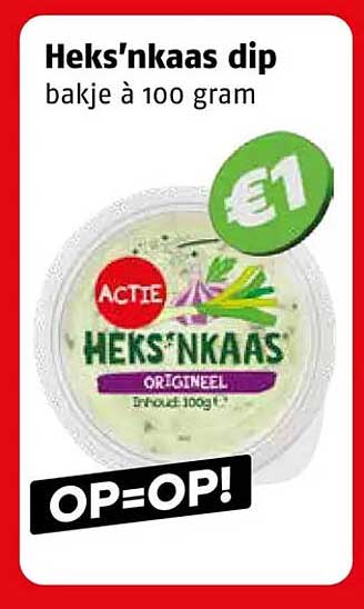 Heks'nkaas dip bakje à 100 gram OP=OP!