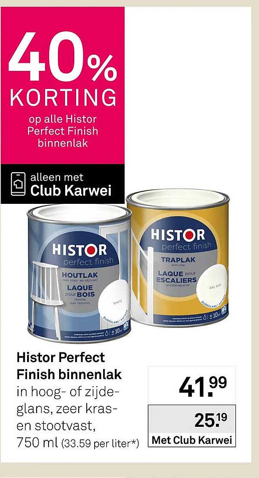 Histor Perfect Finish binnenlak