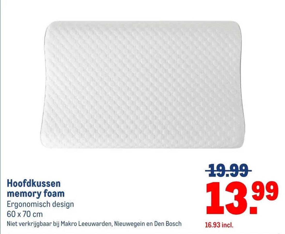 Hoofdkussen memory foam
