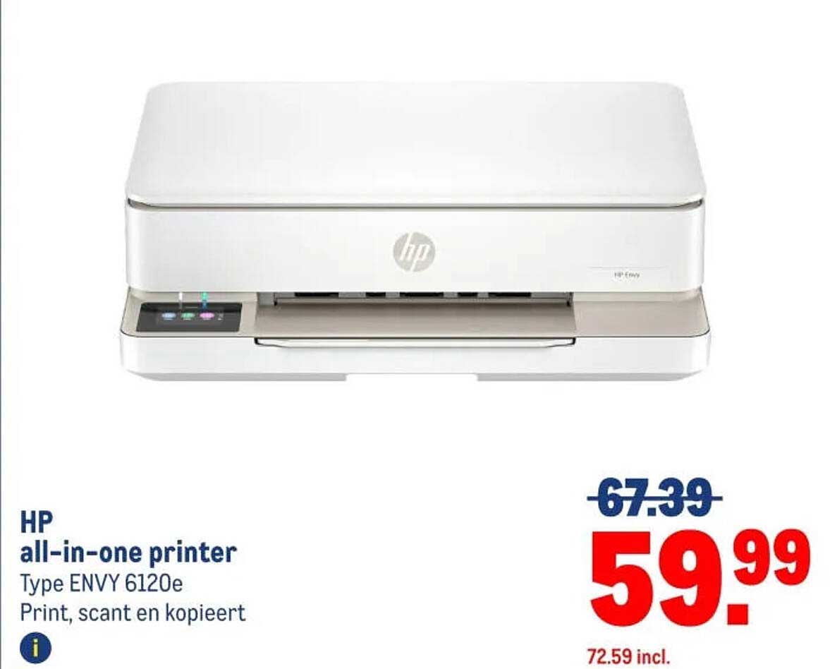 HP all-in-one printer Type ENVY 6120e Print, scant en kopieert