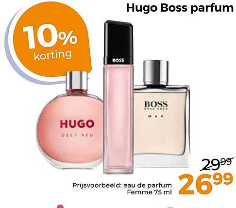 Hugo Boss parfum 10% korting