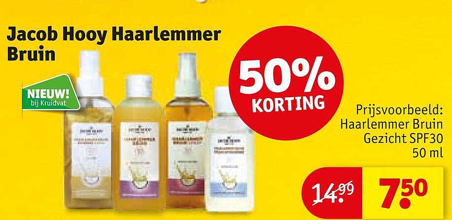Jacob Hooy Haarlemmer Bruin 50% KORTING