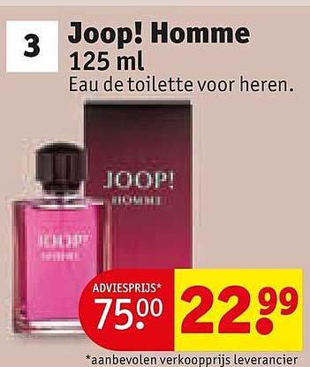 Joop! Homme 125 ml Eau de toilette voor heren.