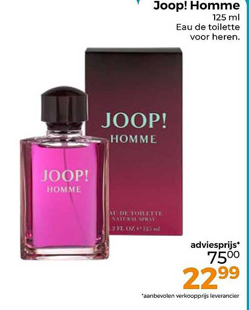 Joop! Homme 125 ml Eau de toilette voor heren.