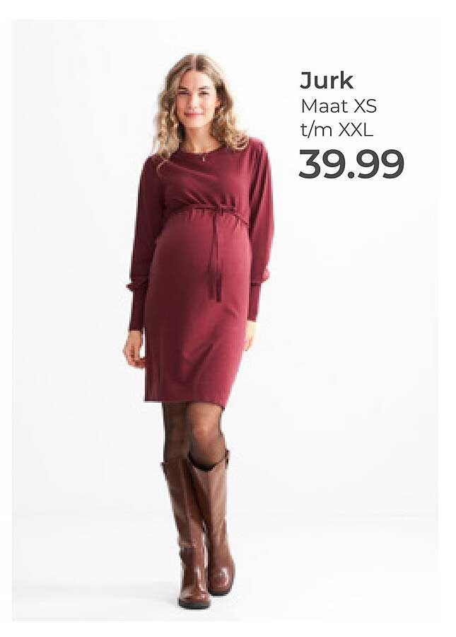 Jurk Maat XS t/m XXL