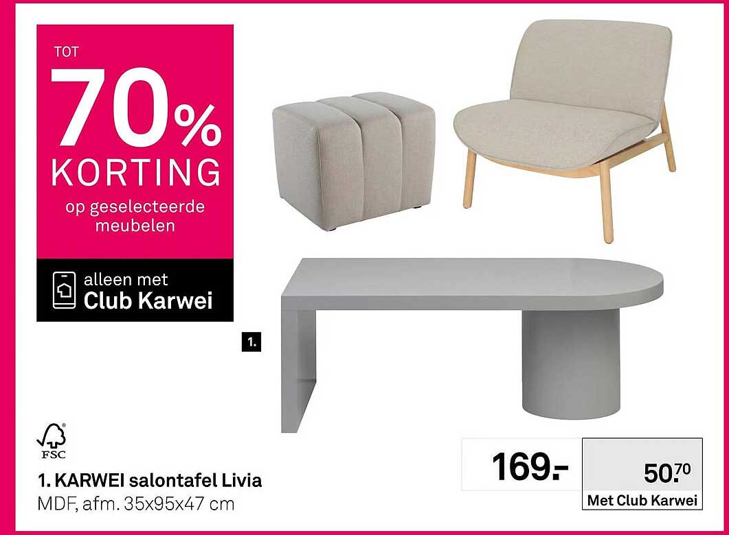 KARWEI salontafel Livia
