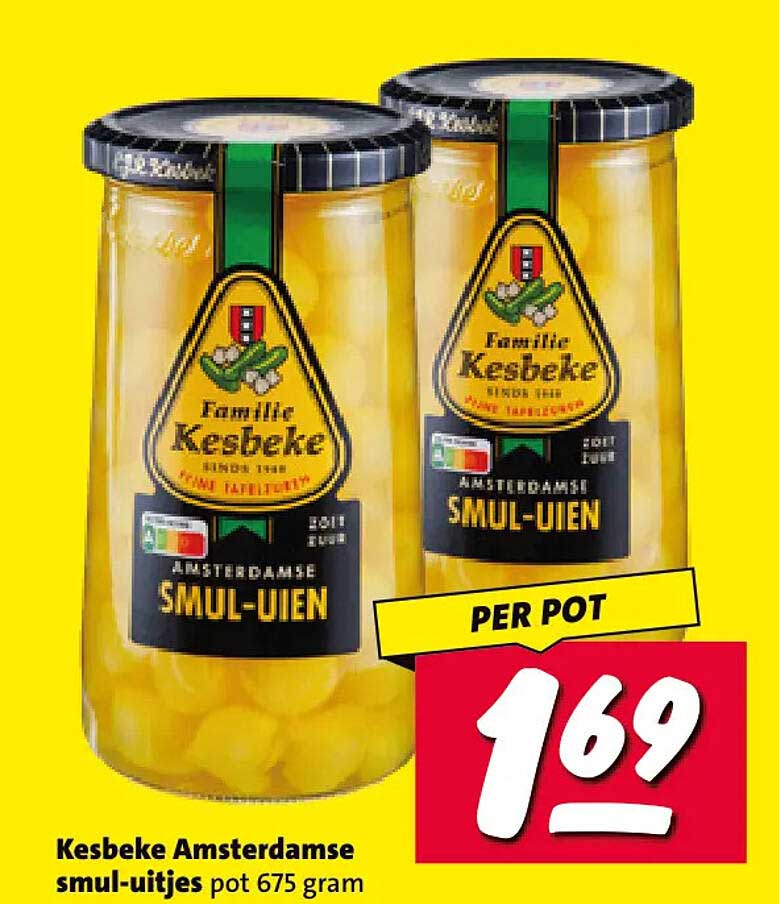 Kesbeke Amsterdamse smul-uitjes pot 675 gram