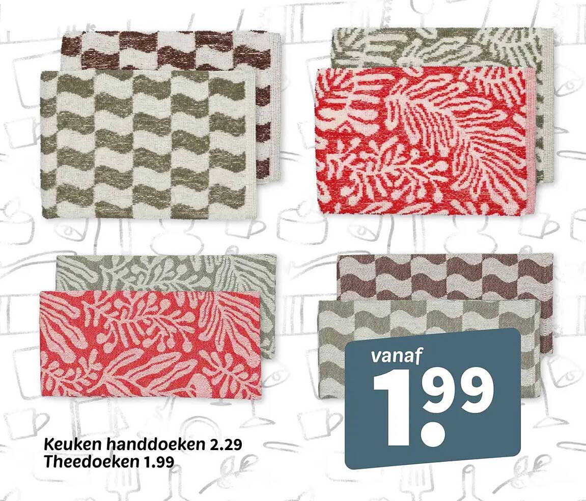 Keuken handdoeken 2.29 Theedoeken 1.99