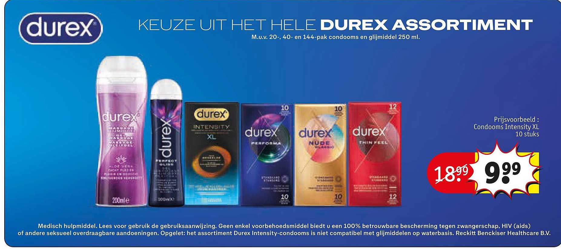 KEUZE UIT HET HELE DUREX ASSORTIMENT