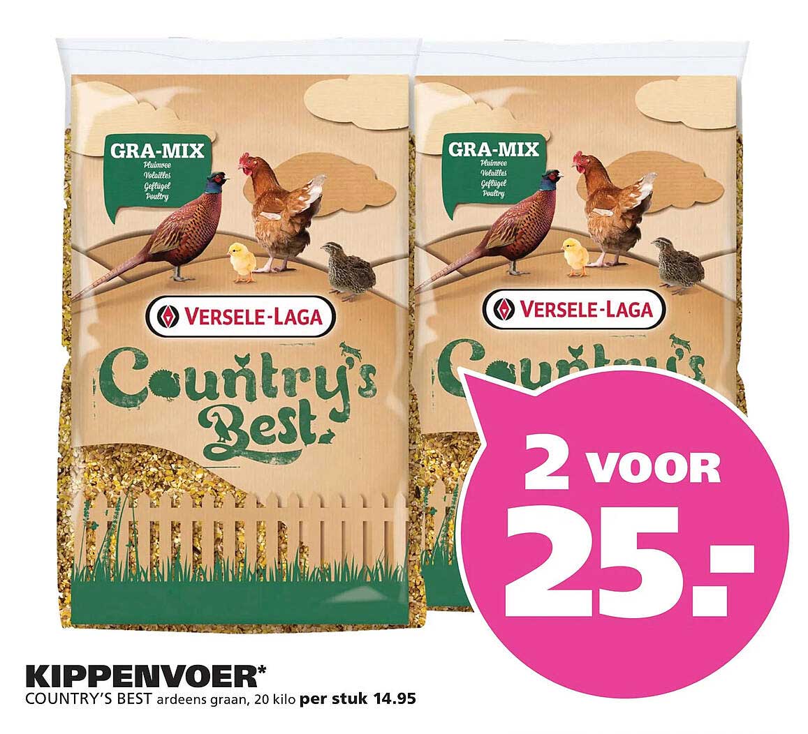 KIPPENVOER* COUNTRY'S BEST - 2 voor 25,-