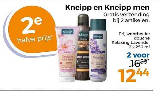 Kneipp en Kneipp men 2e halve prijs