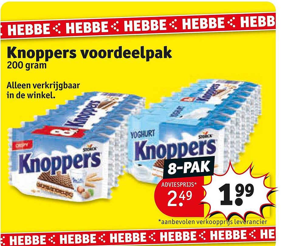 Knoppers voordeelpak 200 gram 8-pack