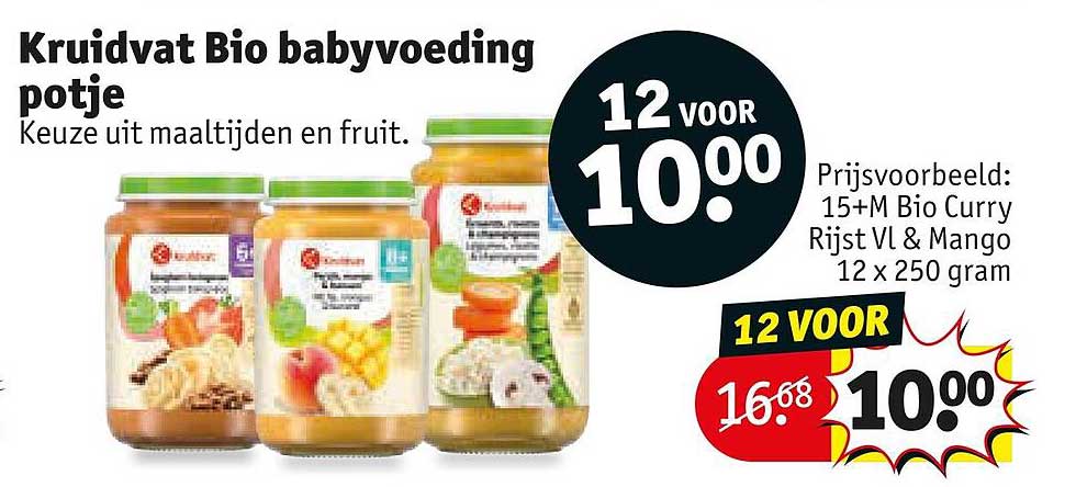 Kruidvat Bio babyvoeding potje