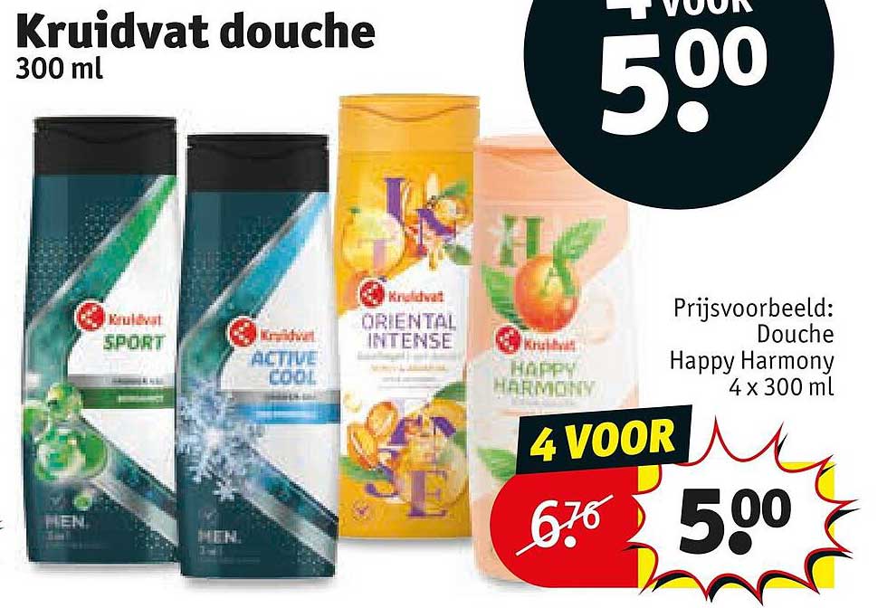 Kruidvat douche 300 ml 4 VOOR
