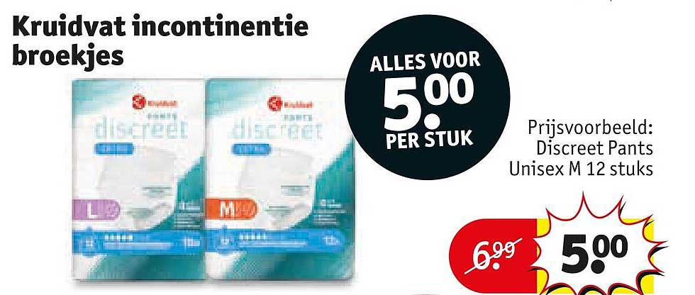 Kruidvat incontinentie broekjes