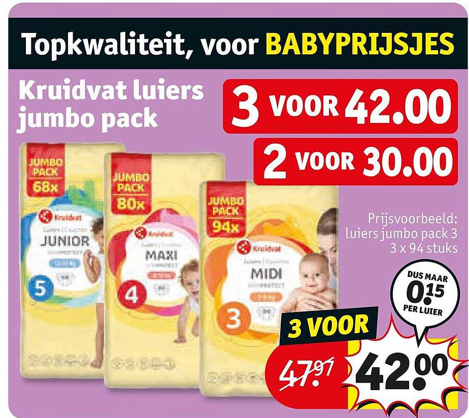 Kruidvat Luiers jumbo pack