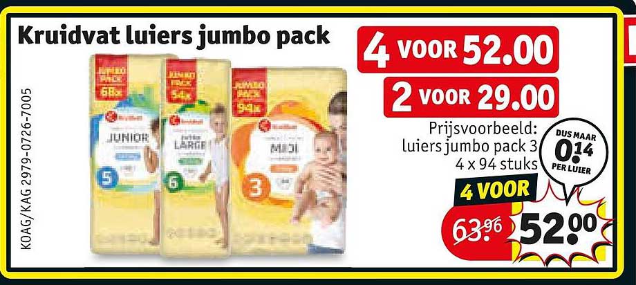 Kruidvat luiers jumbo pack
