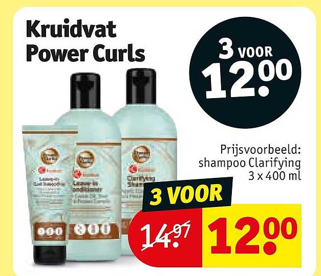 Kruidvat Power Curls 3 voor 12.00