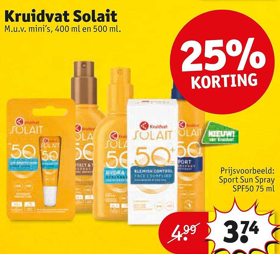 Kruidvat Solait 25% KORTING