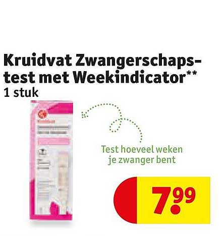 Kruidvat Zwangerschapstest met Weekindicator** 1 stuk