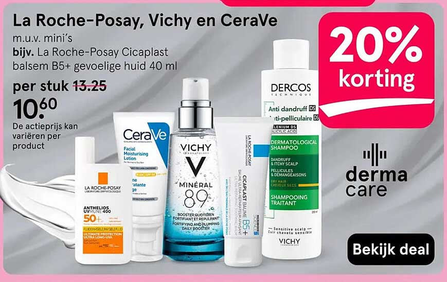 La Roche-Posay, Vichy en CeraVe