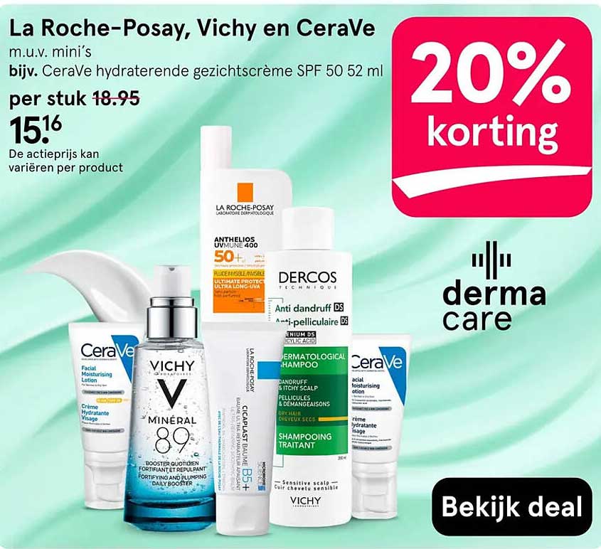 La Roche-Posay, Vichy en CeraVe