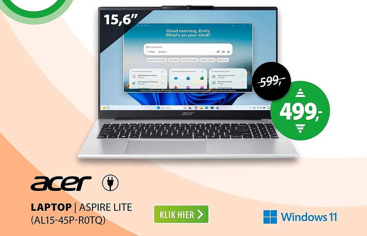 Laptop Aspire Lite (AL15-45P-ROTQ)
