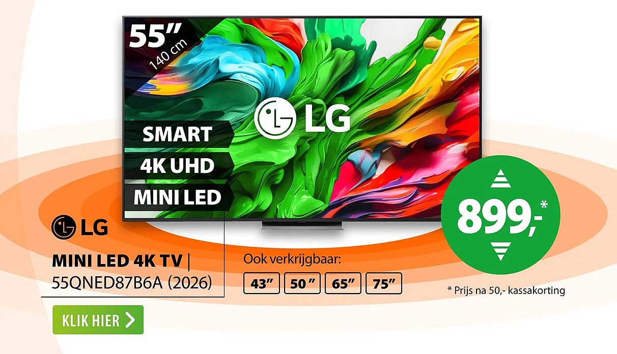 LG MINI LED 4K TV | 55QNED87B6A (2026)