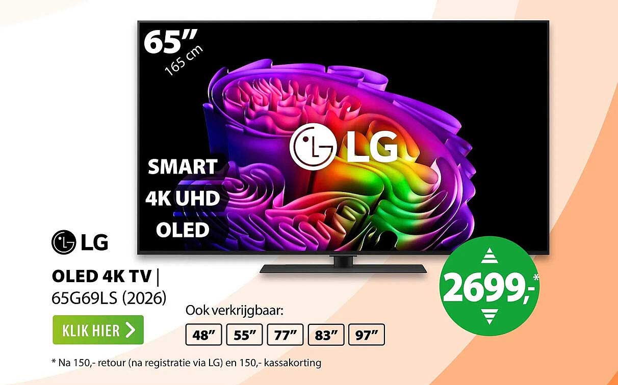 LG OLED 4K TV 65G69LS (2026)