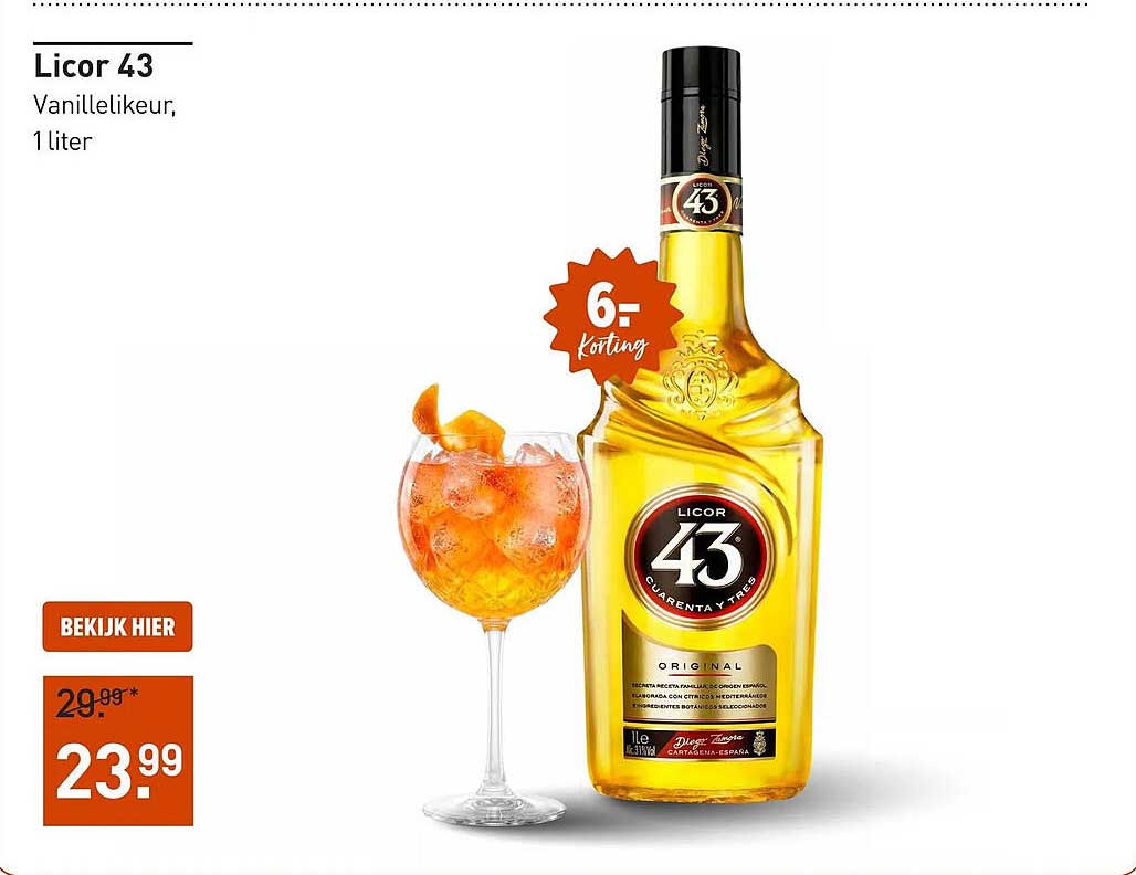 Licor 43 Vanillelikeur, 1 liter