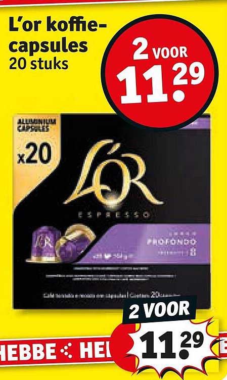 L'or koffie-capsules 20 stuks 2 VOOR
