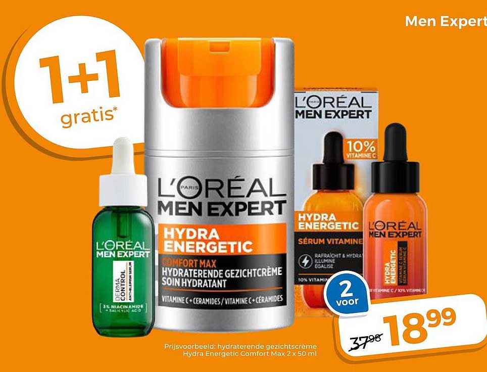 L’Oréal Men Expert Hydra Energetic 1+1 gratis