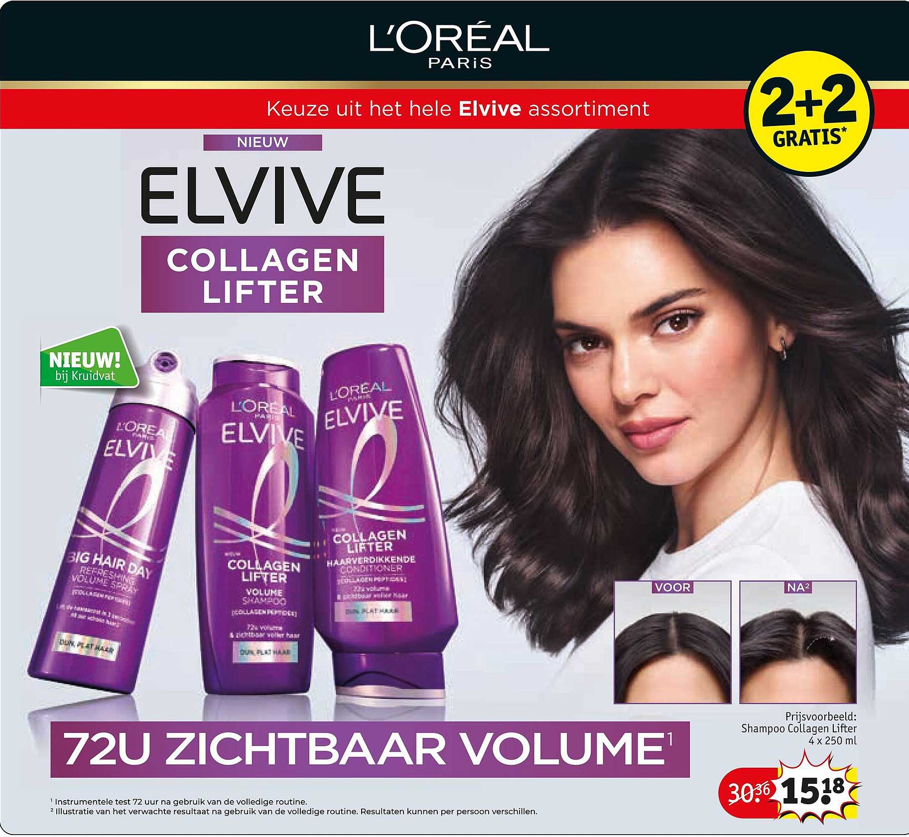 L’Oréal Paris Elvive Collagen Lifter 2+2 GRATIS*