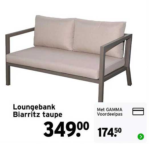 Loungebank Biarritz taupe