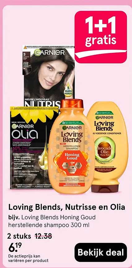 Loving Blends, Nutrisse en Olia 1+1 gratis