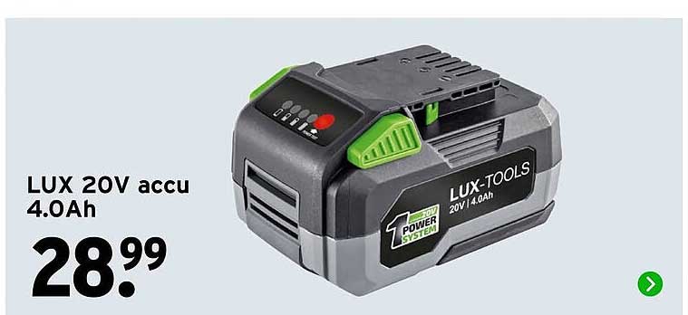 LUX 20V accu 4.0Ah