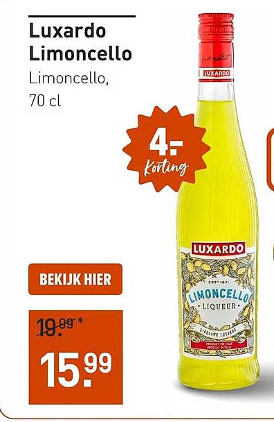 Luxardo Limoncello Limoncello, 70 cl