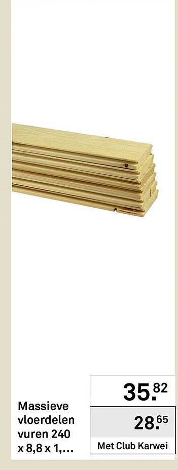 Massieve vloerdelen vuren 240 x 8,8 x 1,...