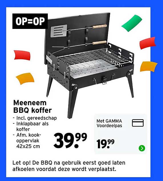 Meeneem BBQ koffer OP=OP
