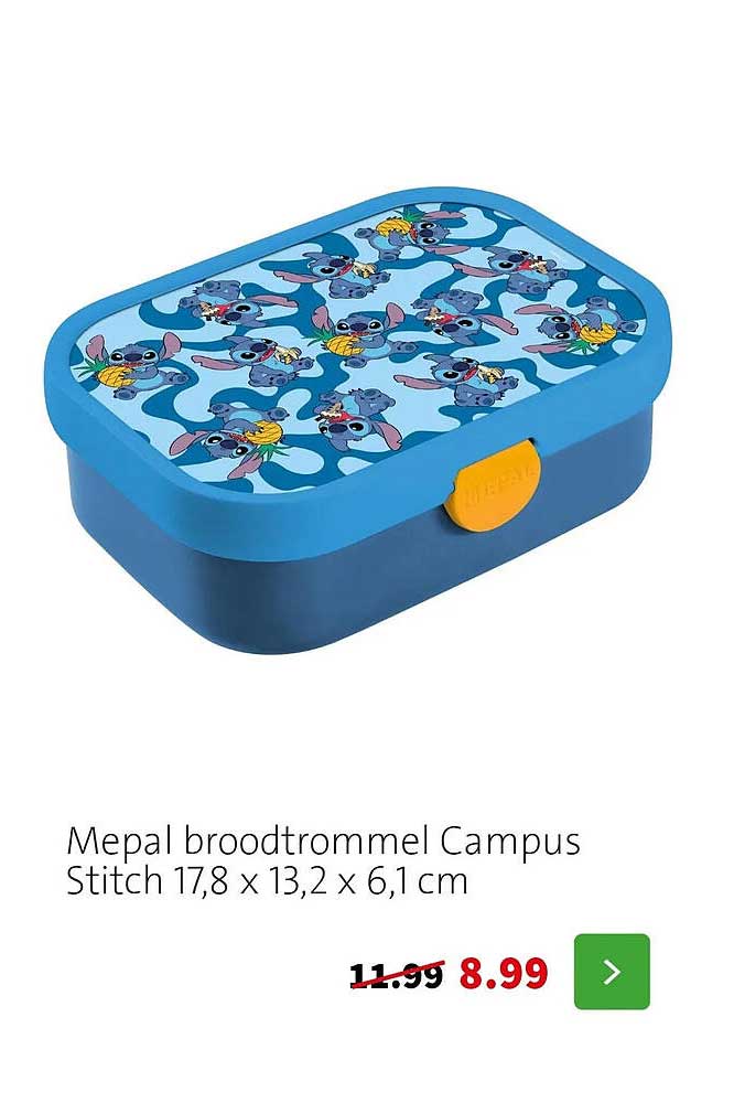 Mepal broodtrommel Campus Stitch 17,8 x 13,2 x 6,1 cm