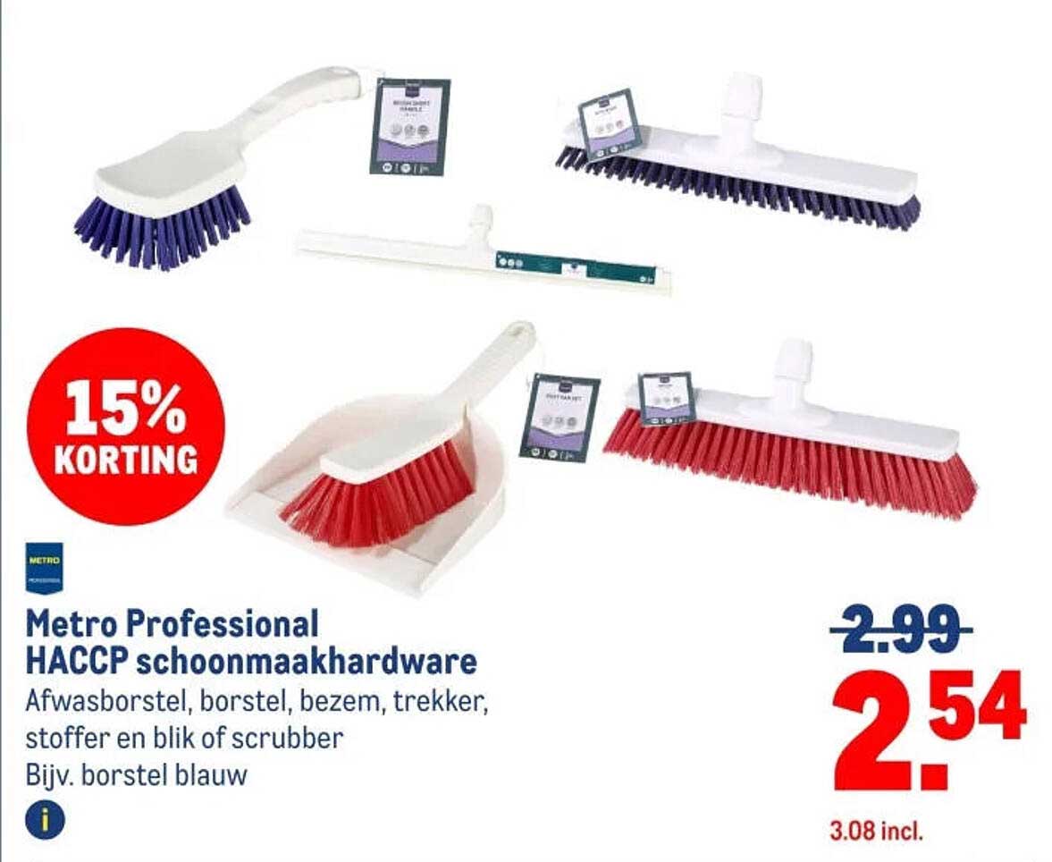 Metro Professional HACCP schoonmaakhardware