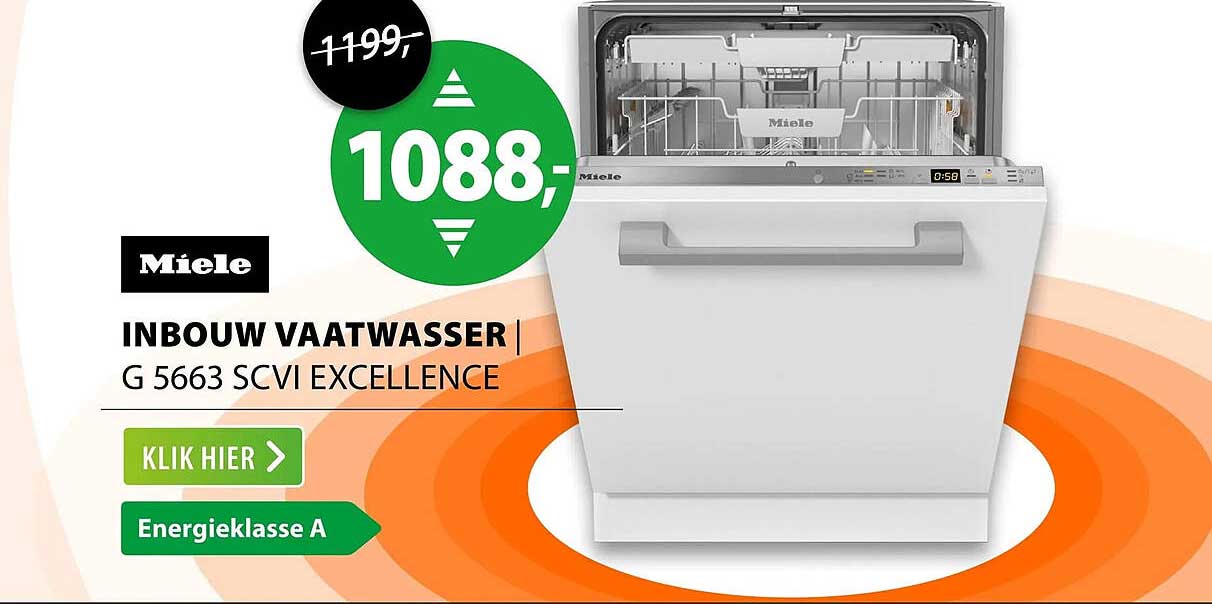 Miele Inbouw vaatwasser G 5663 SCVI Excellence
