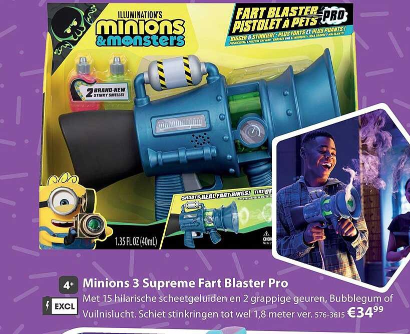 Minions 3 Supreme Fart Blaster Pro
