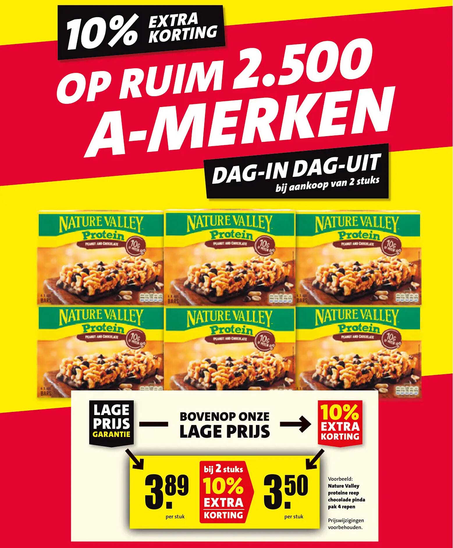 Nature Valley Protein repen chocolade pinda 4 repen 10% extra korting