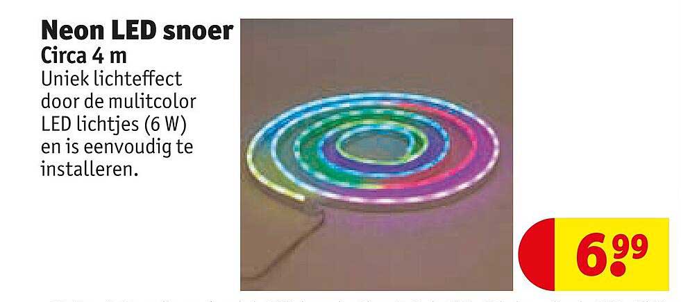 Neon LED snoer Circa 4 m