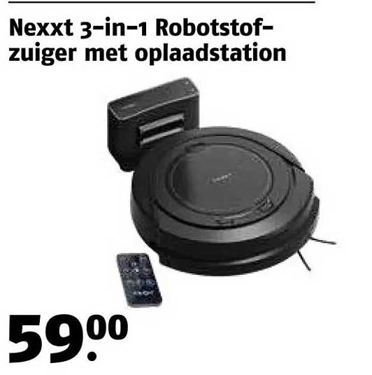 Nexxt 3-in-1 Robotstofzuiger met oplaadstation