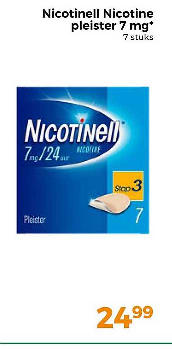 Nicotinell Nicotine pleister 7 mg* 7 stuks